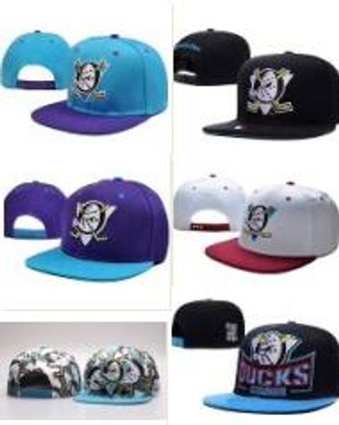 

2017 НХЛ Могучего Хоккей Snapback Шляпа Anaheim Ducks кость крышка Flat спортивной мода Дешевый