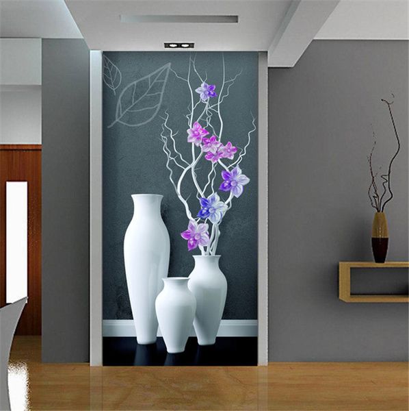 Avoir Images Acheter Fleur Vase Couloir Mur Mural Photo Papier Peint Entree 3d le plus cool salutations