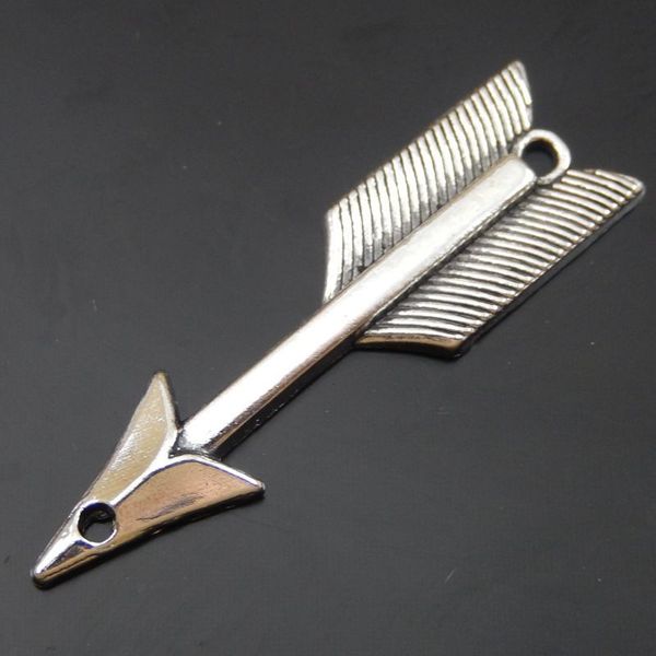 

античный серебряный сплав стрелка кулон прелести ювелирных изделий находя 32 * 10*2 мм 50059 ювелирных изделий, Bronze;silver