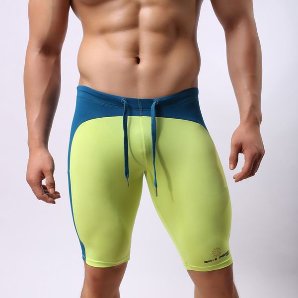 

wholesale-b2223 men's sportswear fitness bodybuilding running tights multifunctional shorts trunks brave person, Black;blue