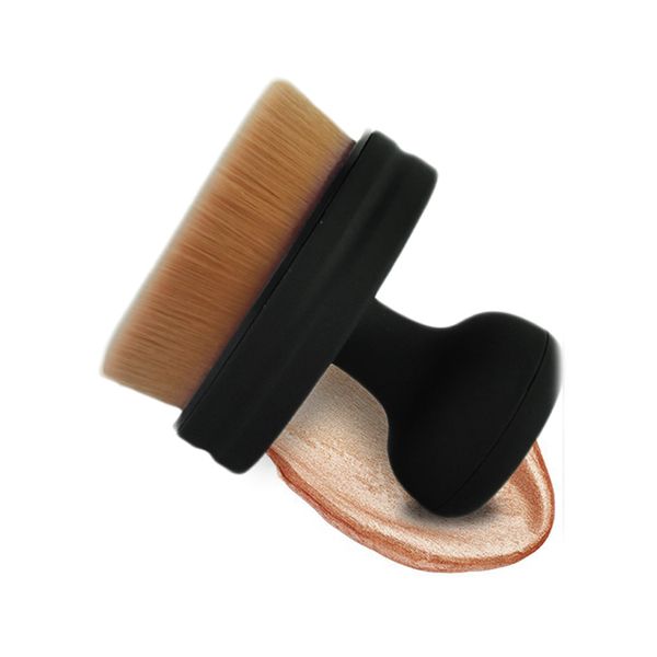 

new arrival o circle oval brush style foundation makeup air brush loose powder synthetic hair brush big one