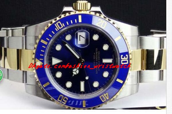 

luxury watches sapphire 40mm blue index dial 116613 automatic sport mens watch men's wrist watches original box file, Slivery;brown