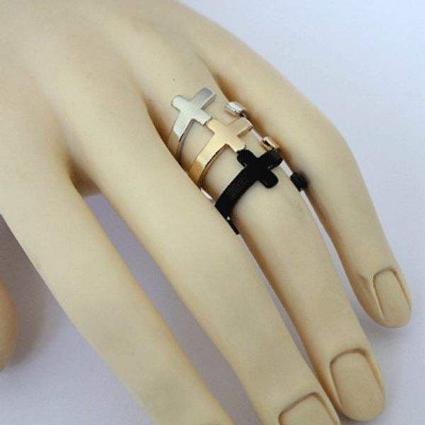 

fashion silver gold plated cross open ring for women men fashion jesus rings jewelry accessories f21