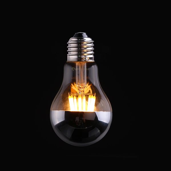 

Щепка зеркало 8w Эдисон A19 Глобус лампы LED Нить Лампочка теплый белый 2700K E26 E27 Base Дим