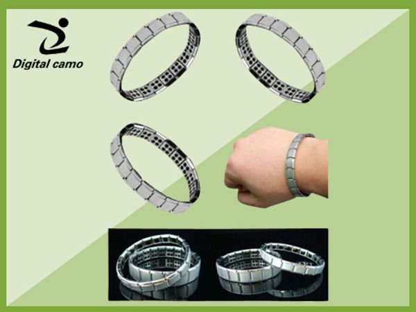 Nuovi due stili ManWoman Energy Nano Titanium 20 stone 80 stone Titanium Germanio charm bracelet Sollievo dal dolore Potente!