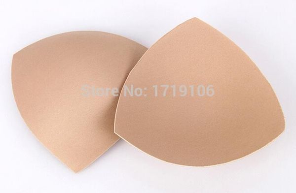 

wholesale-e cups bikini bra pad chest push up insert 50pair=100pcs foam pads for swimsuit padding accessories beige white d96, Black;white