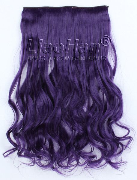 Long Curly Colorful Hair Highlight Colored Clip In Hair Extensions