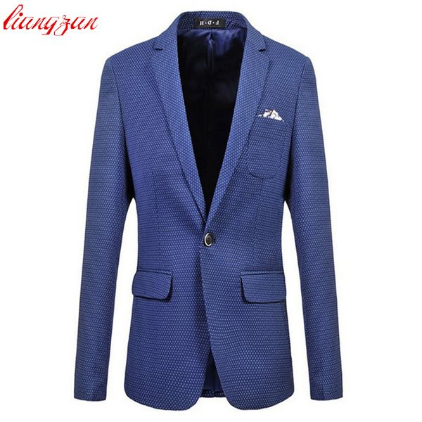 

wholesale-men dot blazer jacket casual business wedding blazer suit male plus size 5xl 6xl cotton formal masculino costume homme f2087, White;black