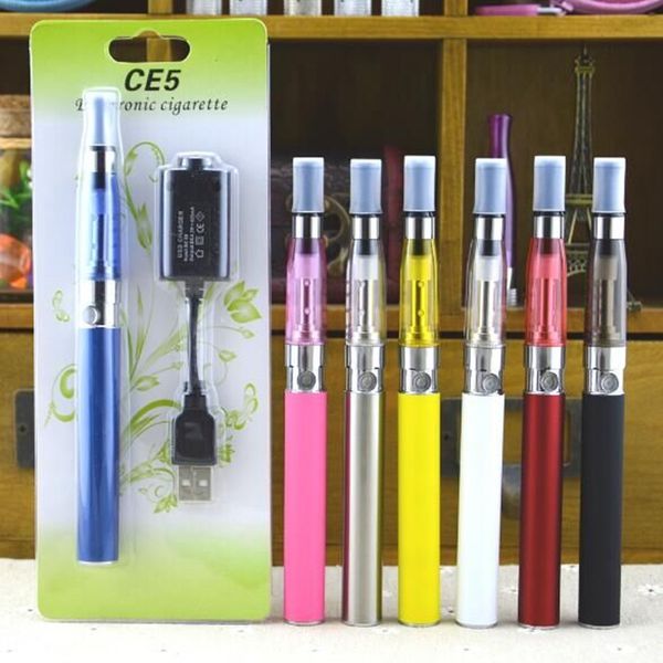 

eGo CE5 Kits Blister kit 650mah 900mah 1100mah egot electronic cigarette starter kits single e cig blister pack ce4 ce5 vaporizer 20pcs/lot5