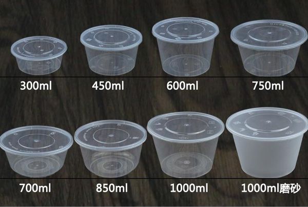 

disposable bowl pp food packaging boxe food take out boxes soup bowl roundness bowl home use 300ml-1000ml