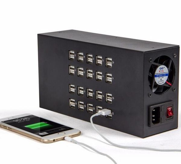 

Fast 20 40 60 multi Port USB Desktop Charger For Tablet iPad iPhone samsung mobile black US UK EU plug