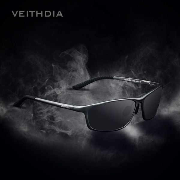 

veithdia brand designer aluminum men's polarized sunglasses sunglass eyewear accessories men blue mirror sun glasses goggle 6520, White;black