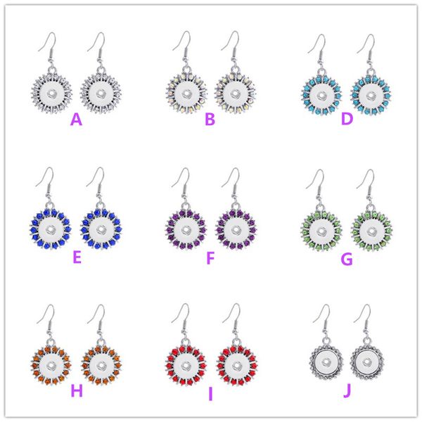 

2016 новый 8 цветов Bling Кристалл взаимозаменяемые Оснастки кнопки серьги подходят 12