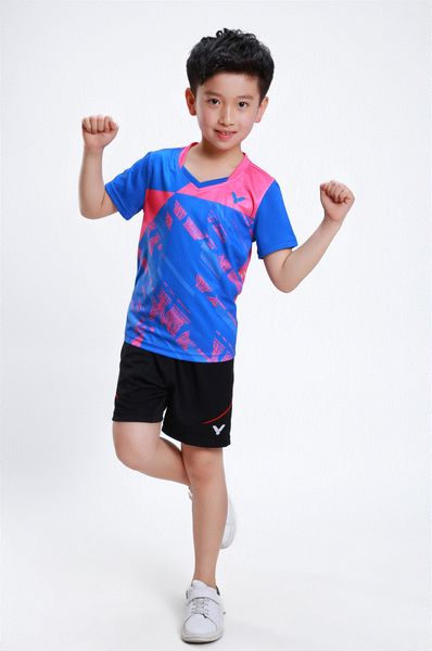 

victor children badminton suits,kids competition shirt training shorts,victor tennis sports clothes,table tennis shirts shorts blue xs-3xl, White;yellow