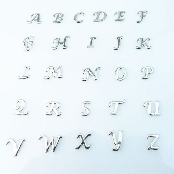 Charms flutuantes 130pcs/lote atacado de alta qualidade mistura letra de cristal letra DIY A-Z alfabeto Flacet flutuante Feitros para Gesto de vidro vivo