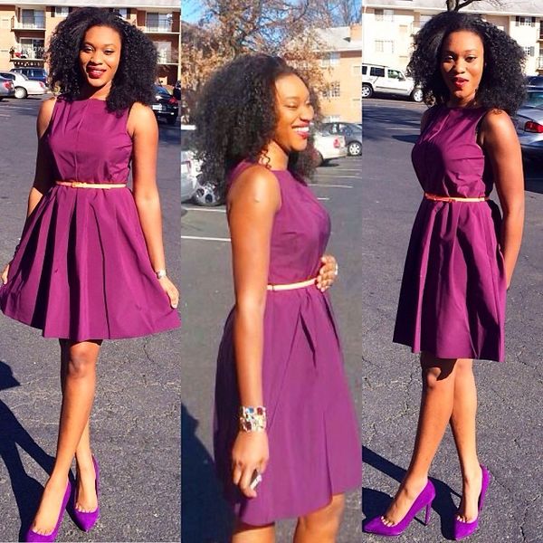 

2016 purple short party cocktail dresses bateau neckline taffeta back zipper belt formal prom party gowns, Black
