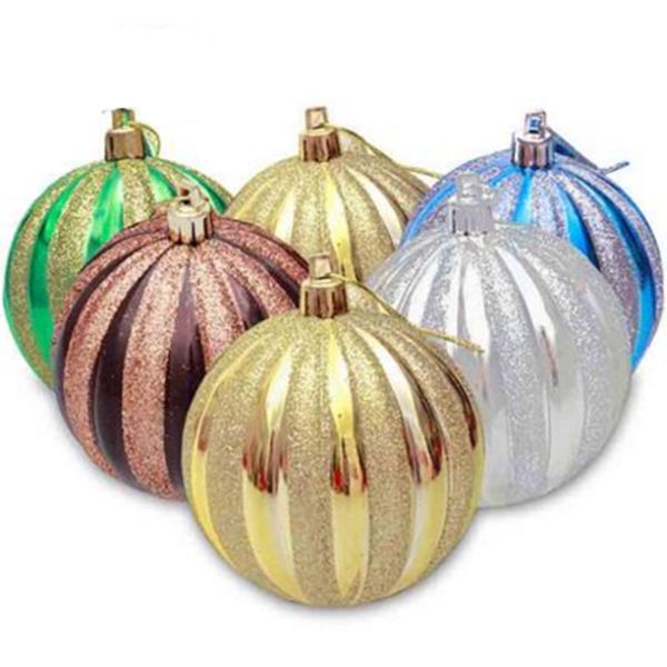 

8cm christmas ball ornament christmas window decoration plating lob christmas tree decorations painted balls