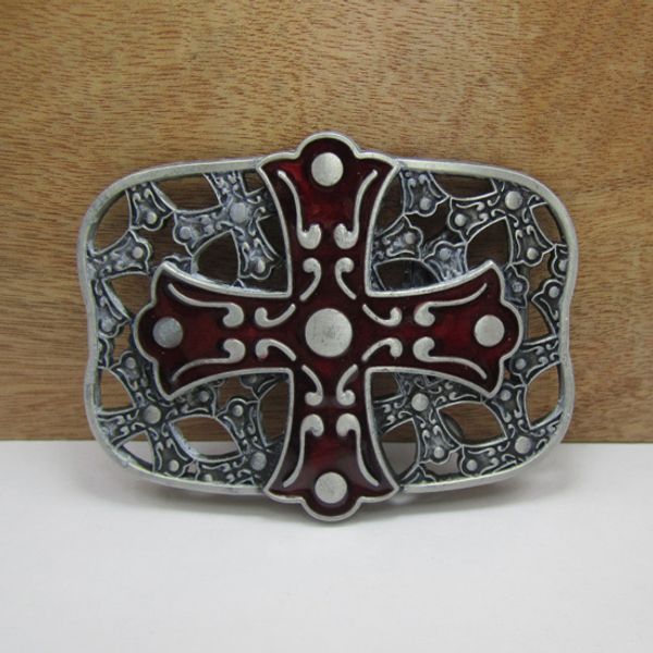 

BuckleHome крест пряжка круглая пряжка ремня ремня религиозной пряжки ремня с оловянн