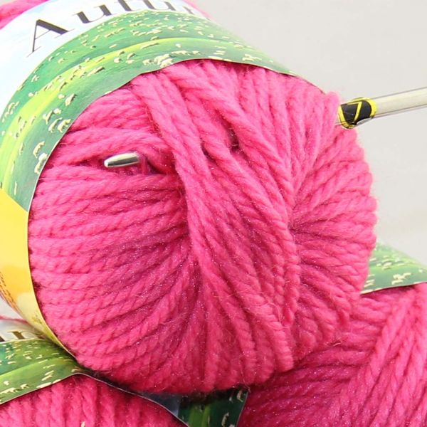 

lot 1 balls x 50g chunky thick soft wool yarn hand knitting turquoise raspberry 248-203, Black;white