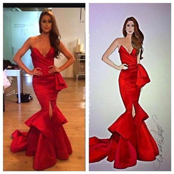 

rami salamoun red carpet evening dresses 2017 sweetheart backless split vintage full length mermaid formal prom party gowns bo7365, Black;red