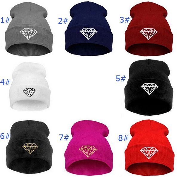 

winter casual cotton knit hats for women men baggy beanie hat crochet slouchy ski cap warm hip-hop hat fashion embroidered headwear, Blue;gray