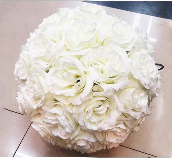 

Elegant Wedding silk Pomander Encrypt hanging flower ball decorate artificial flower decoration for wedding party market FB012