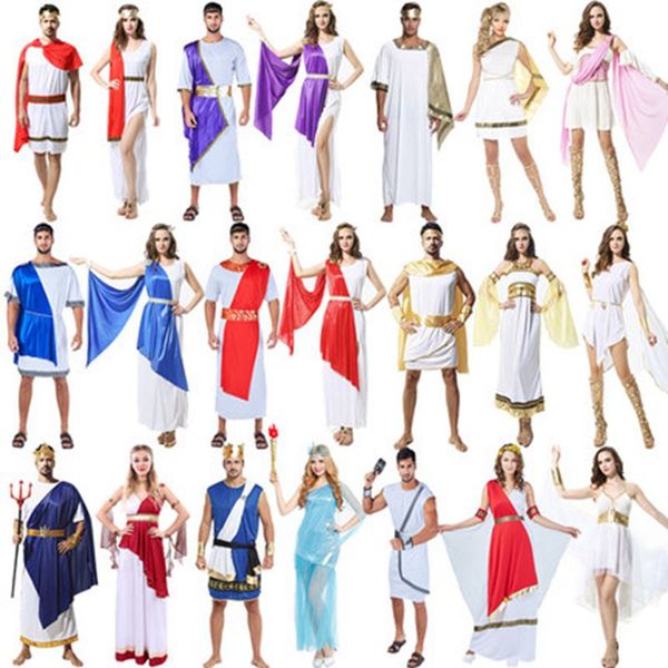 2017 Women Men Boys Girls Ancient Greek Goddess Cosplay Costume