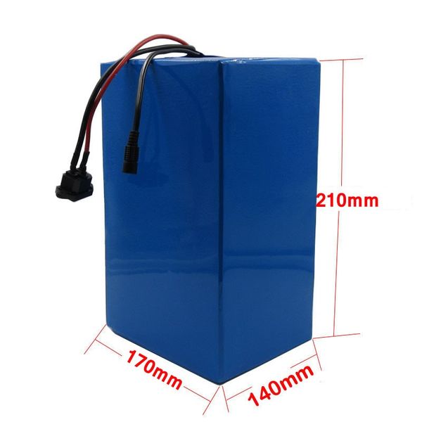 

1500w 52v 30ah lithium battery 52v electric bike battery 52v 30ah battery use 3.7v 5ah 26650 cell 2a charger customs fee