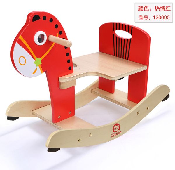Wooden Rocking Horse Animal Kid Chair Children Baby Vintage Rocker Wooden Rocking Horse Animal Kid Chair Children Baby Vintage Rocker Toy Infants Kids Developmental