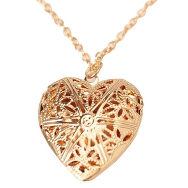 

plated heart pendant necklace fashion jewelry valentine's day gift ing, Silver