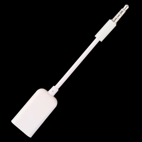 

3.5mm male aux audio plug jack to usb 2.0 female converter cord cable adapter for car mp3 cd player 12v flash drive