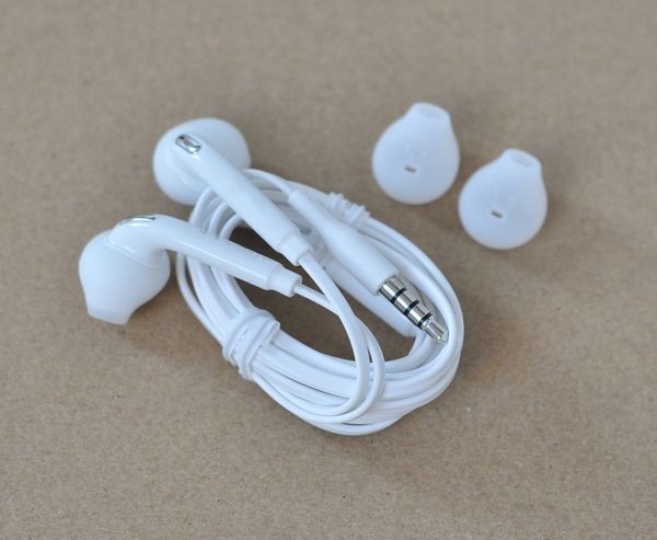 

S7 in ear earphone am ung galaxy 6 edge ear bud head et note5 headphone 3 5mm tereo hand with remote mic white earphone