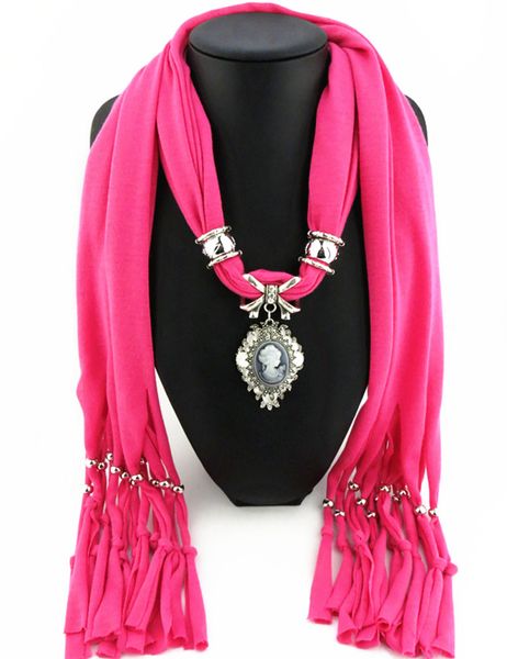 

Newest Cheap Fashion Women Scarf Direct Factory Jewelry Tassels Scarves Women Beauty Head Necklace Scarves From China