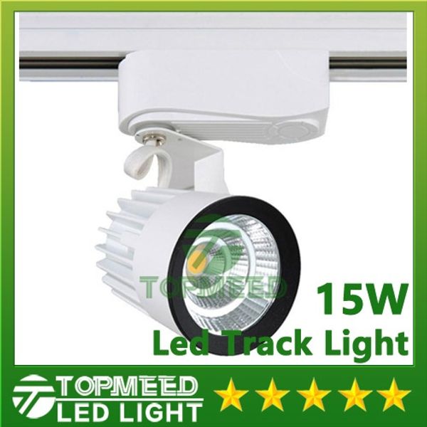 DHL CE RoHS LED-Leuchten Großhandel 15W COB LED-Schienenlicht Spot-Wandleuchte Tracking Soptlight AC 85-265V LED-Innenbeleuchtung 2020