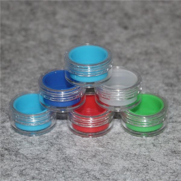 

10 мл акриловая банка силикон нет палки банку контейнер для масла мазок воск BHO кро