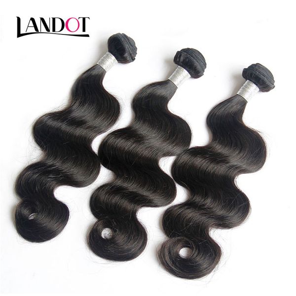 Onda Do Corpo brasileiro Virgem / Cabelo Tece Pacotes 3 PCS Não Transformados Peruano Malaio Indiano Cambojano Cabelo 6A 7A 8A 10A Extensões de Cabelo Humano