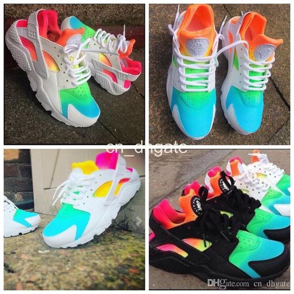 

2016 new air huarache running hoe huarache rainbow harache ultra breathe hoe men women hurache multicolor hurache neaker ize 36 46