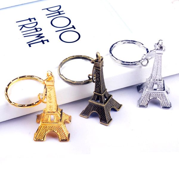 

Урожай 3D Париж Эйфелева башня брелок французский сувенир Париж брелок брелок кольцо 500pcs бесплатная доставка