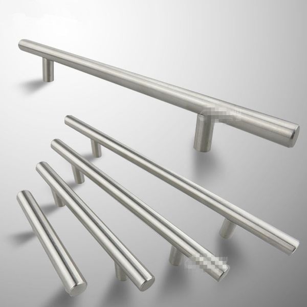 

1pc Modern Satinless Steel T bar Kitchen Cabinet Door Handles Drawer Pulls/Knobs Lot Furniture Accessories