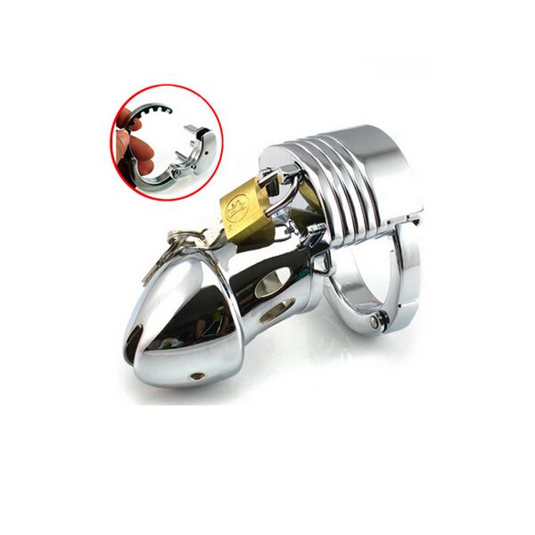 

restraint adjustable stainless cage steel male fetish chastity device movgx