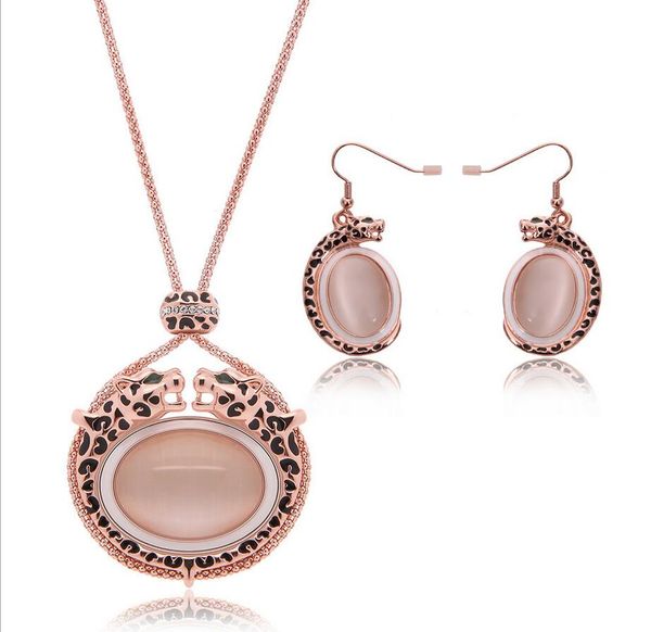 

high-grade kurata jewelry sets 18kgp necklace set fashion alloy gold earrings jewelry set for women 61152228, Silver