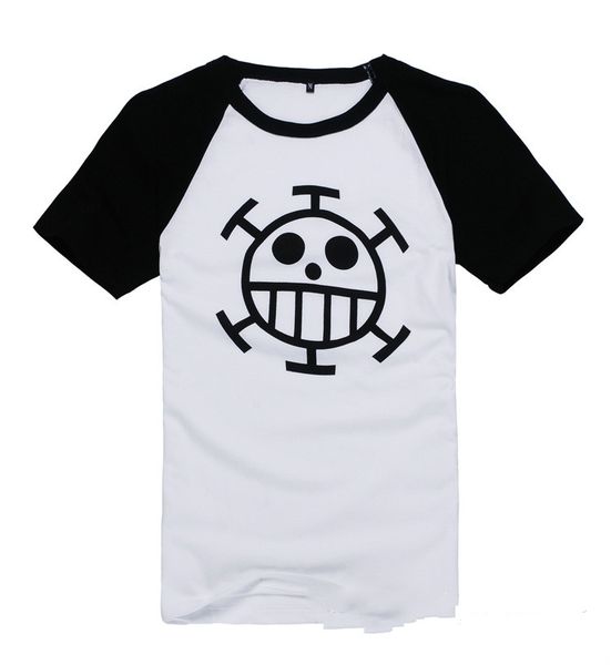 

one piece футболка косплей костюм трафальгарское право весна и осень пункт аниме футболка кофтыラファルガー・d・ワーテル -フー, White;black