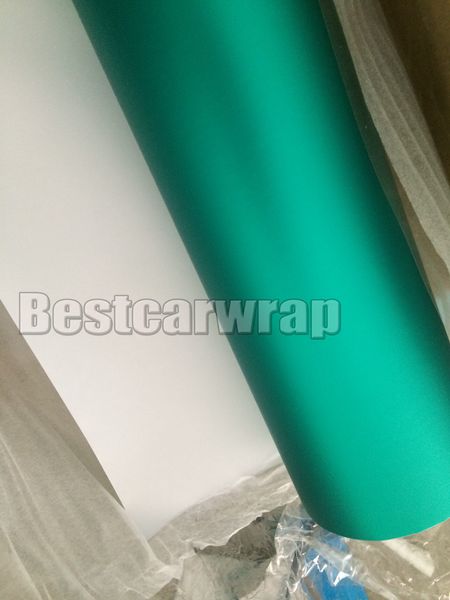 Pellicola per avvolgere l'auto in vinile cromato satinato Tiffany Mint con per l'intero rivestimento dell'auto che copre il rilascio dell'aria 1.52x20m / rotolo