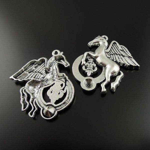 

8 шт./упак. античный серебряный цинковый сплав пегас кулон очарование ювелирных изделий поиск 45 * 43*4 мм 36969 ювелирных изделий, Bronze;silver