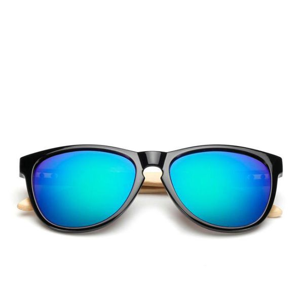 

New tyle men women fa hion ungla e bamboo foot retro dazzle colour un gla e re in len e travel bicycle goggle gla e hipping