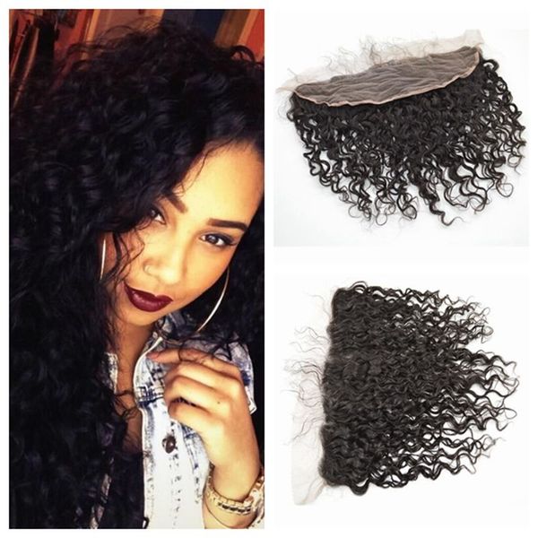 Full Frontal Lace Closure 13x4 With Baby Hair Natural Black
