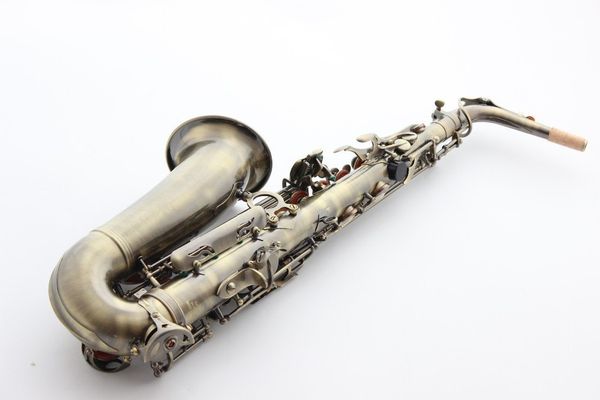 

french selm 54 e flat alto saxophone musical instrument saxe antique copper simulation process sax