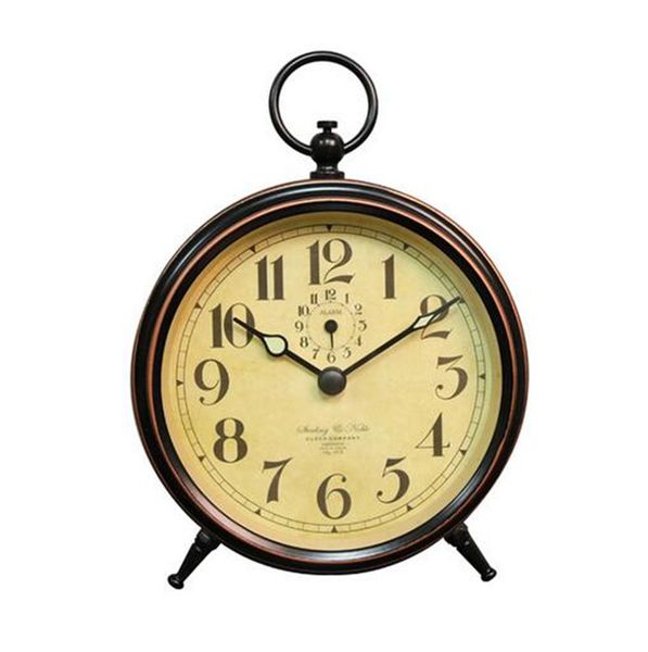 

lazy retro metal mechanical clockwork small alarm clock silent small table clock portable no batteries 10pcs