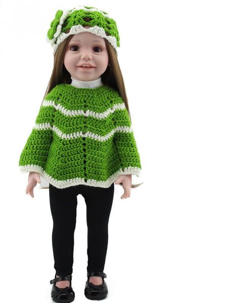Бесплатная доставка Новый Год Рождество подарок 18 американская девушка кукла с одеждой силиконовые реалистичного кукла детские игрушки девушки подарок