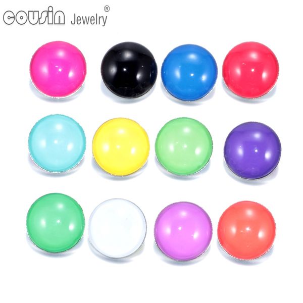 

12pcs/lot Mixed Colors Single color 18mm snap button Jewelry Faceted glass Snap Fit snap Bracelet Jewelry KZ0141